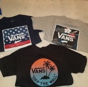 3x Vans T-shirt - boys size Small